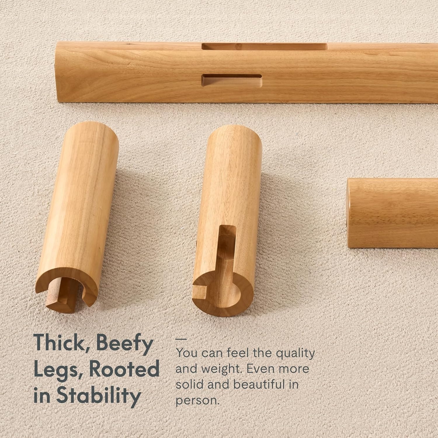 image:imageFLEXISPOT Hako G2 Japanese Joinery Bed Frame Solid Rubberwood Queen Platform Bed IAS amp SGS Certified Japandi Minimalist Style NoiseFree No Tools Assembly 10Year Warranty Natural OakNatural Oak