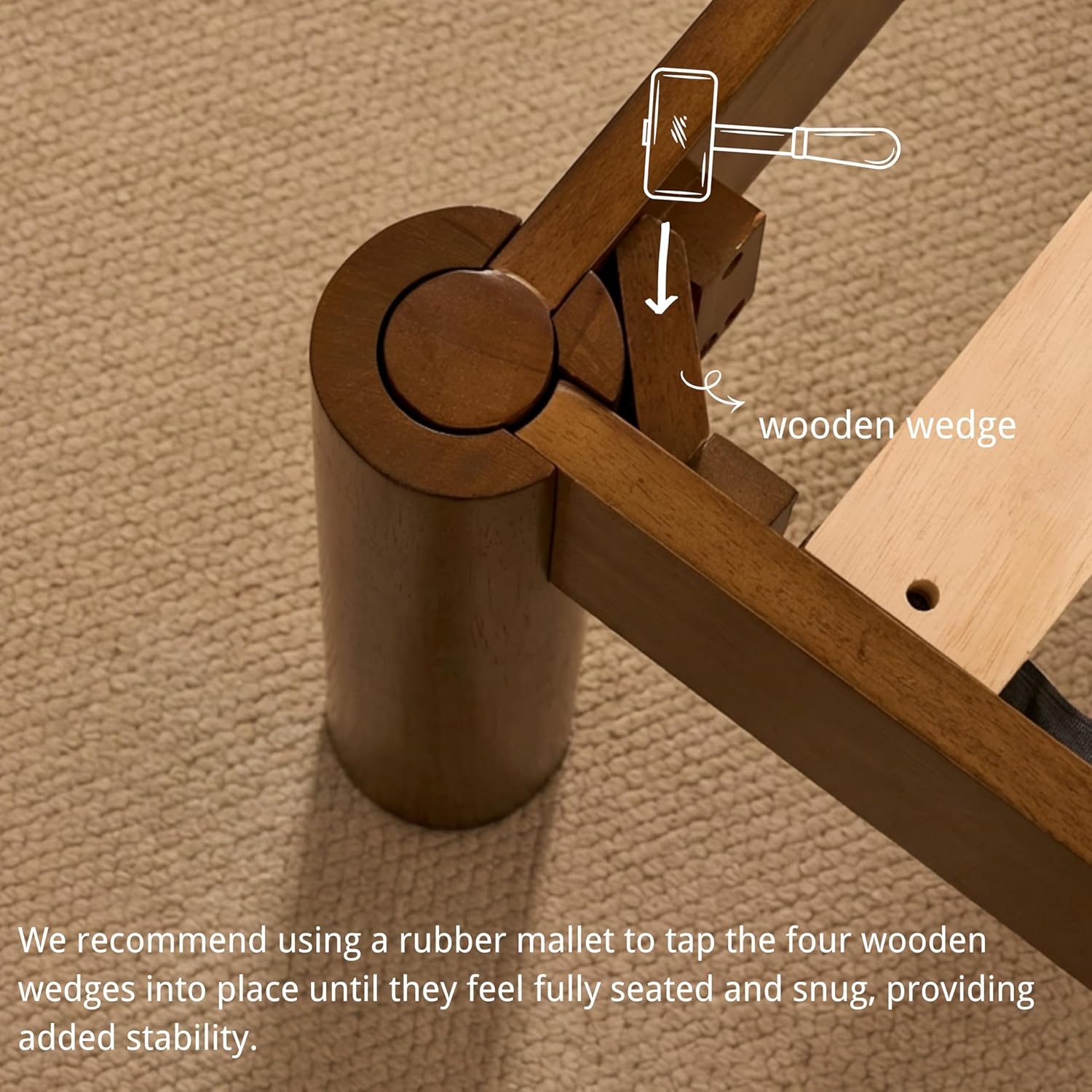 image:imageFLEXISPOT Hako G2 Japanese Joinery Bed Frame Solid Rubberwood Queen Platform Bed IAS amp SGS Certified Japandi Minimalist Style NoiseFree No Tools Assembly 10Year Warranty Natural OakNatural Oak