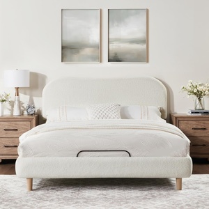 image:imageFLEXISPOT Queen AllinOne Adjustable Bed with Linen Upholstered Bed Frame Soft Cloud Bed with Head amp Foot Incline Adjustable Headboard Thick Foam Padding 10Year Warranty Easy Assembly