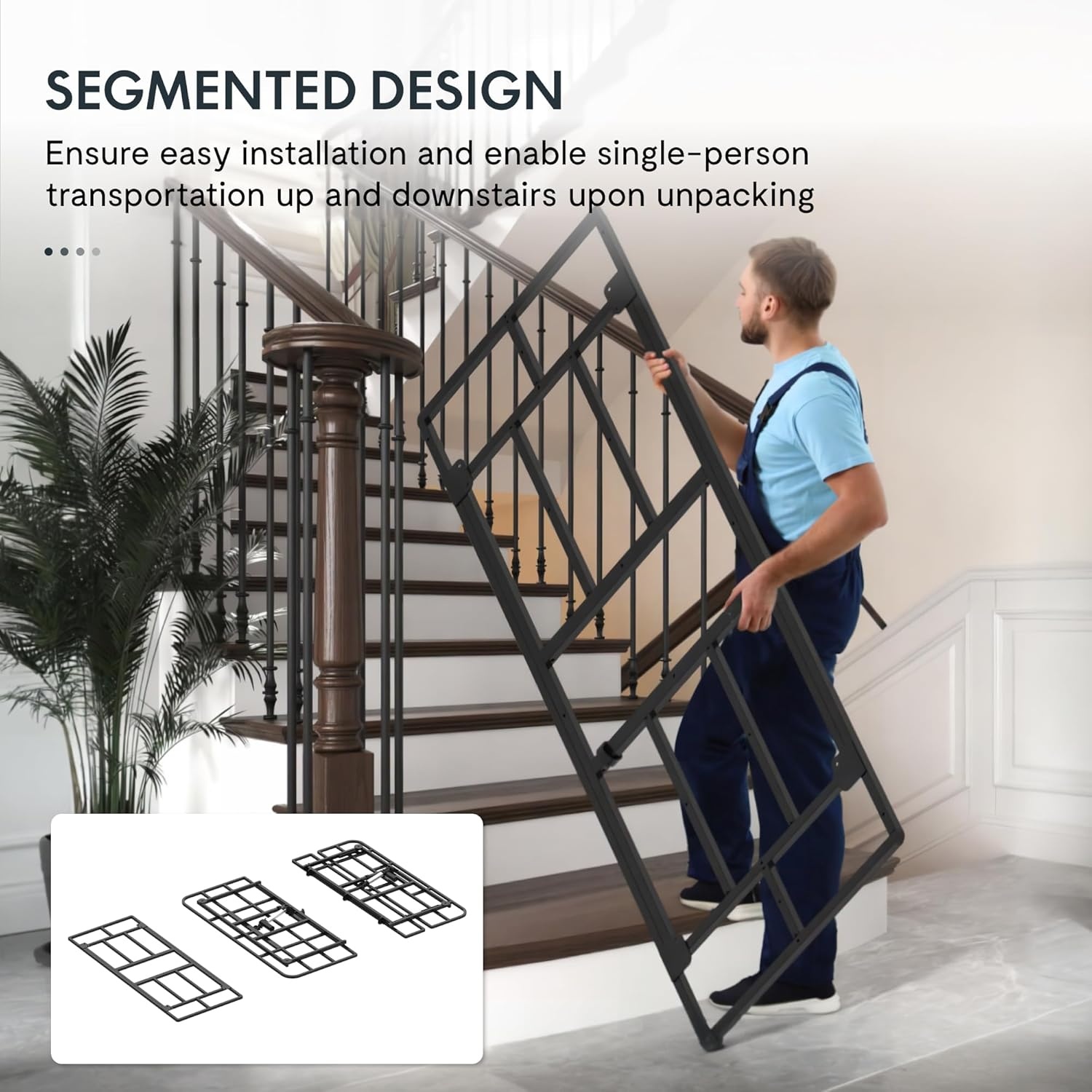 image:imageFLEXISPOT S2E Adjustable Bed Frame Base QueenOnePerson Transport and AssemblyAdjustable Bed LegsOxford Fabric BedspreadWired RemoteWhisper Quiet Durable MotorMattress Holder