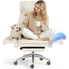 Beige White-leather