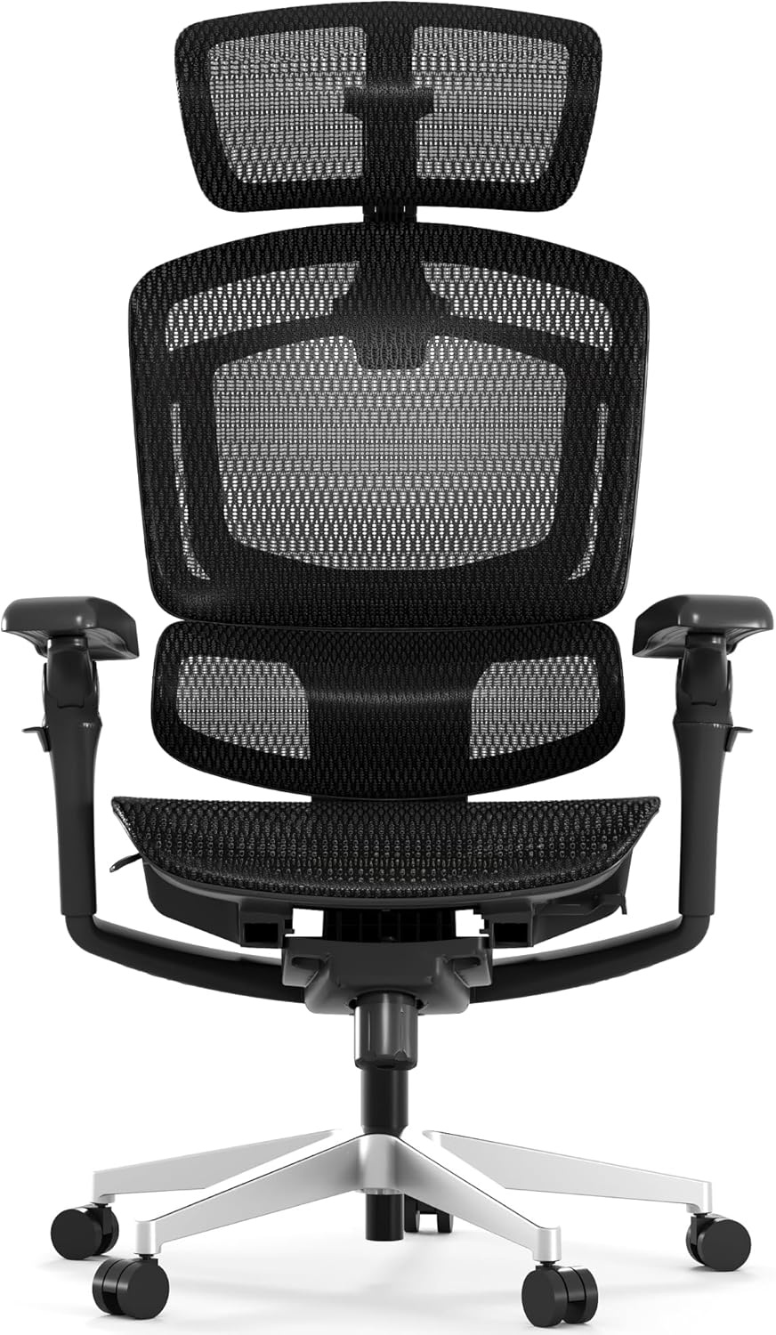 image:imageFLEXISPOT ErgoX Premium Ergonomic Office Chair with Footrest Adjustable 3D Armrests Dynamic Lumbar Support Recline amp Tilt Function Mesh Seat for Home amp Office Use BlackBreathable Black