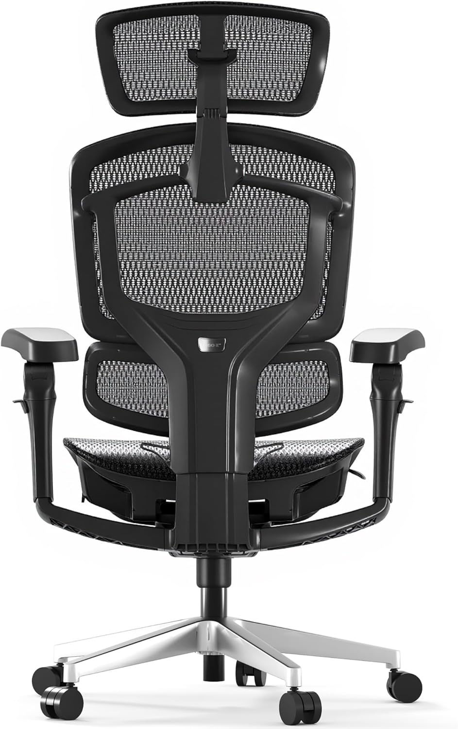 image:imageFLEXISPOT ErgoX Premium Ergonomic Office Chair with Footrest Adjustable 3D Armrests Dynamic Lumbar Support Recline amp Tilt Function Mesh Seat for Home amp Office Use BlackBreathable Black