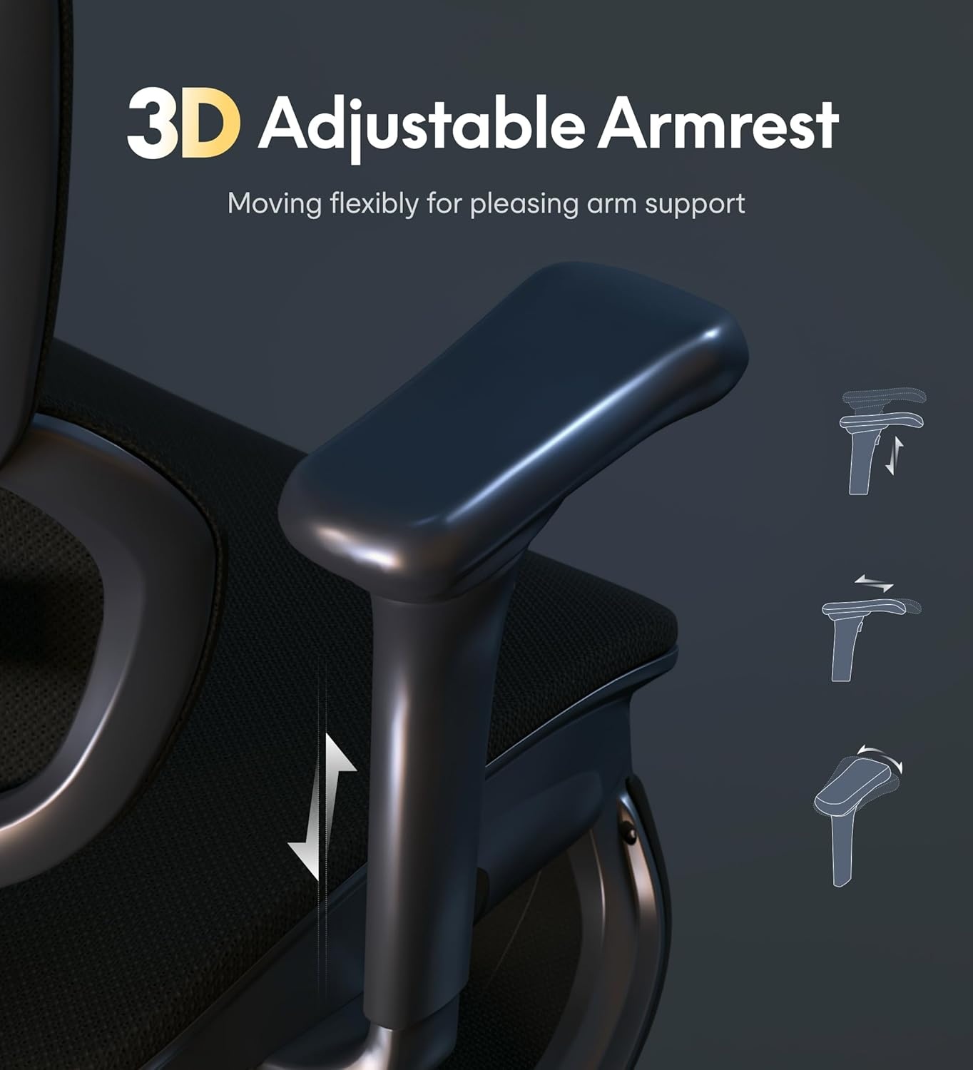 image:imageFLEXISPOT Sentinel Ergonomic Gaming Chair with 3Year Warranty DualWing Adaptive Lumbar 3D Armrests 120 3Position Recline HeightAdjustable Backrest Premium Computer Desk Chair for Home amp OfficeBlack