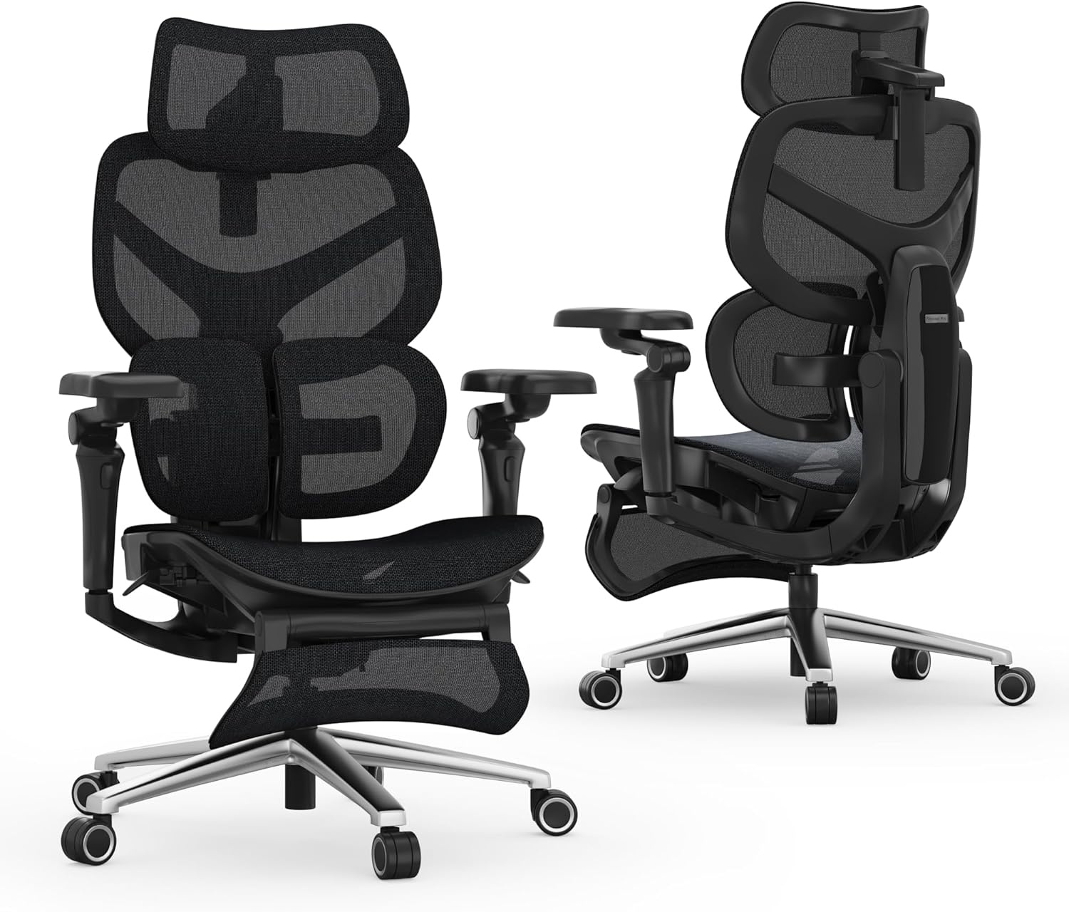 image:imageFLEXISPOT Sentinel Ergonomic Gaming Chair with 3Year Warranty DualWing Adaptive Lumbar 3D Armrests 120 3Position Recline HeightAdjustable Backrest Premium Computer Desk Chair for Home amp OfficeBlack