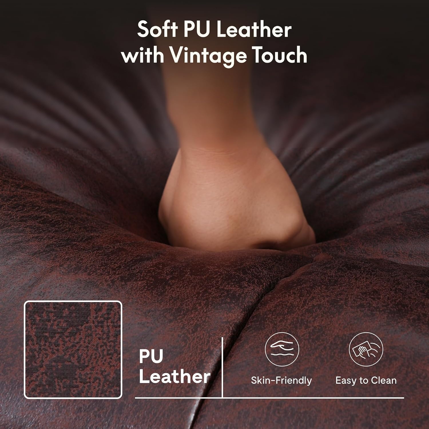 image:imageFLEXISPOT XL31 Power Lift Recliner Chair for Elderly Electric Lift Chair with Massage amp Heat PU Leather Reclining Sofa wCup Holders Side Pockets for Living Room BedroomMedium SizeBlackBrown