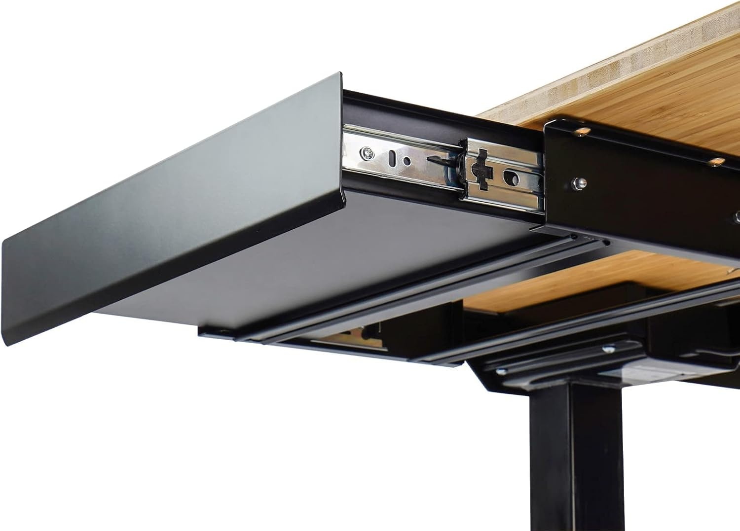 image:imageFLEXISPOT Under Desk Drawer Steel Drawer for Desk Slideout Under table Mounted Drawer Standing Workstation Storage Attachment for Office Home 177 Width BlackBlack