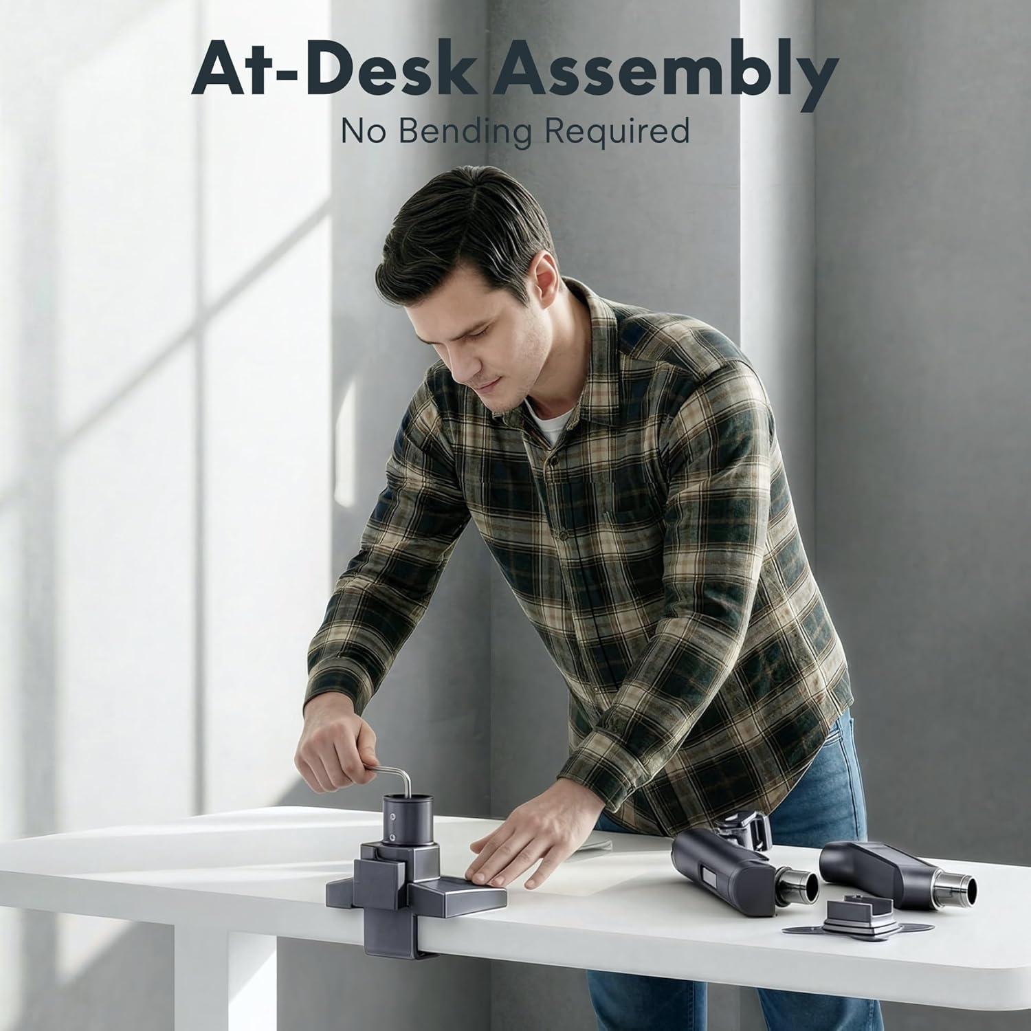 image:imageFlexiSpot Single Monitor Arm Premium Aluminum Monitor Desk Mount Fits Screen up to 35 Inches 1984 lbs Fully Adjustable Monitor Stand with CClamp amp Grommet Base for Home Office Gun GrayGun Gray