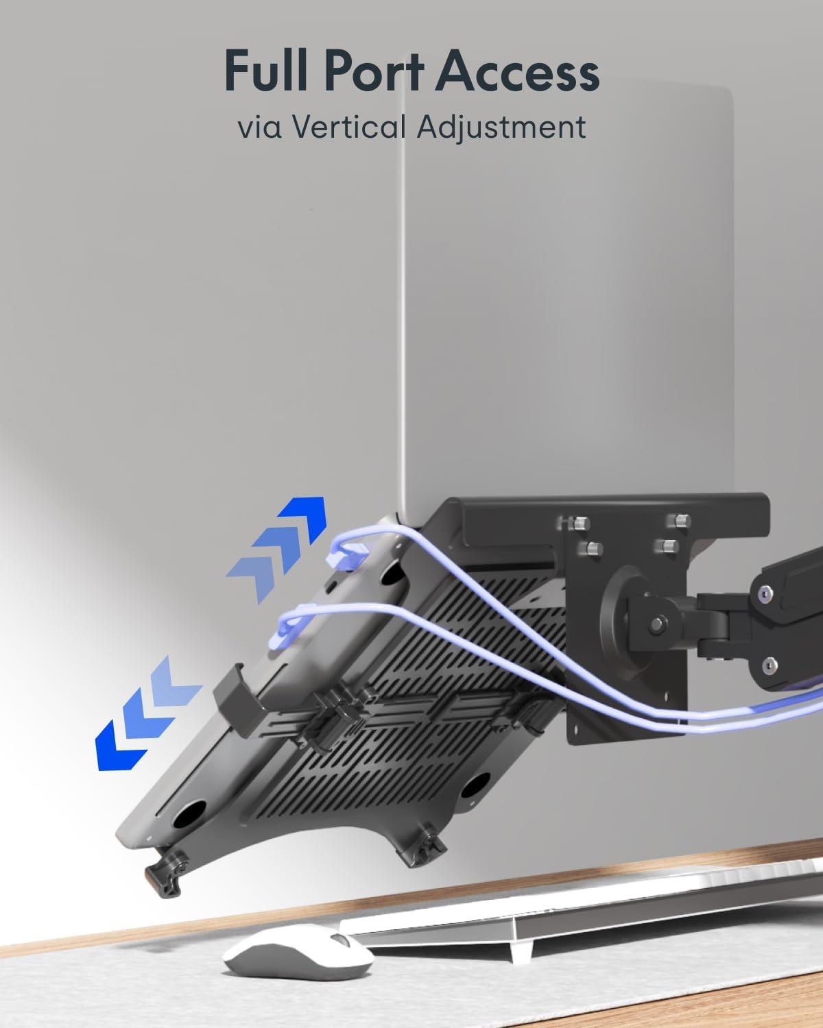 image:imageFlexispot Single Monitor Arm 1732 Inch Monitor Mount up to 1984 lbs Fast Install VESA Mount for Home Office Gaming Full Adjustable Gas Spring with CClamp and Grommet Base BlackBlack