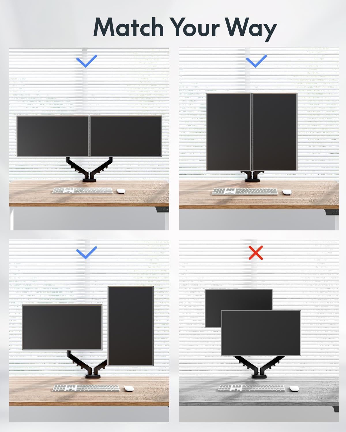 image:imageFlexispot Single Monitor Arm 1732 Inch Monitor Mount up to 1984 lbs Fast Install VESA Mount for Home Office Gaming Full Adjustable Gas Spring with CClamp and Grommet Base BlackBlack