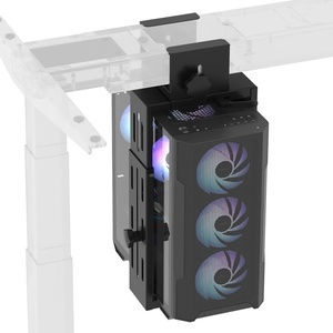 image:imageFLEXISPOT Computer Tower Stand PC Stand up to 44lbs CPU Holder Adjustable Height and Width Fits MidTower and MiniTower For SinglecrossbeamFor Dualcrossbeam