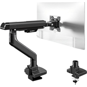image:imageFlexiSpot Single Monitor Arm Premium Aluminum Monitor Desk Mount Fits Screen up to 35 Inches 1984 lbs Fully Adjustable Monitor Stand with CClamp amp Grommet Base for Home Office Gun GrayBlack