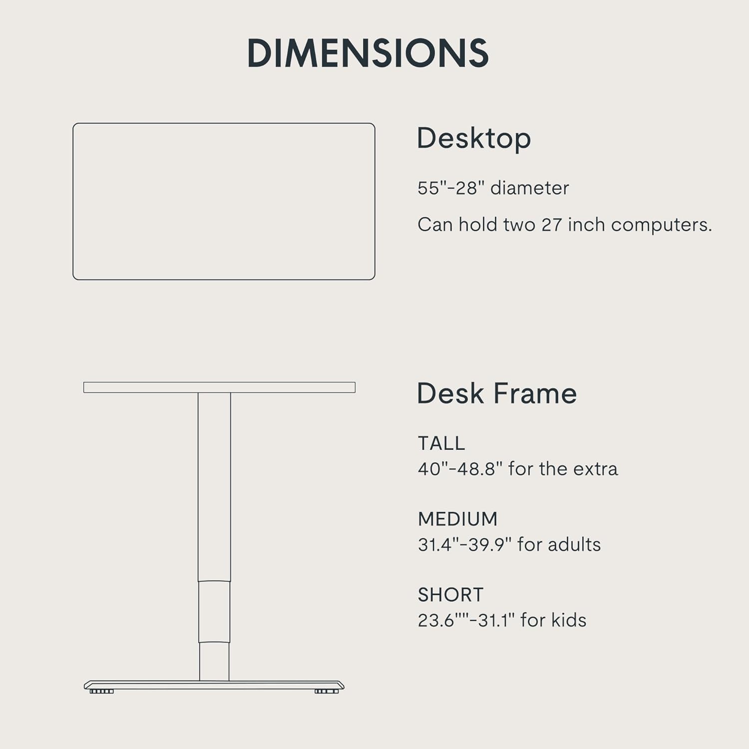 image:imageFLEXISPOT E6 MAX Bamboo 55x28 Inch Dual Motor 3Stage Heavy Duty Standing Desk 330lbs Weight Capacity Height Adjustable Desk wCable Management amp Wheels Solid Bamboo Desktop White FrameBlack Frame Black Top