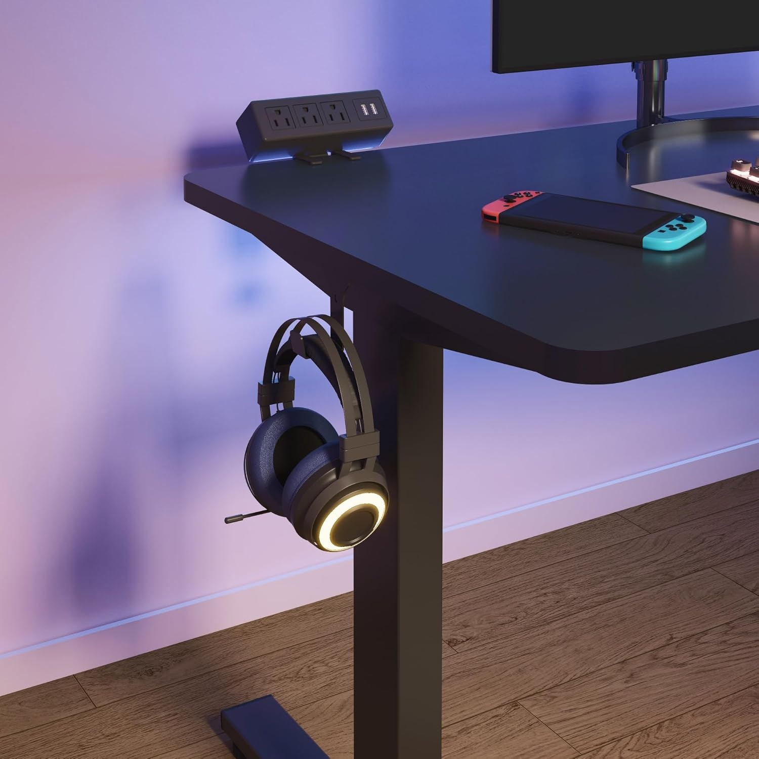 image:imageFLEXISPOT EN1 Height Adjustable Standing Desk Frame with Memory Controller Electric Sit Stand Desk Base for Home and Office Black Frame OnlyBlack
