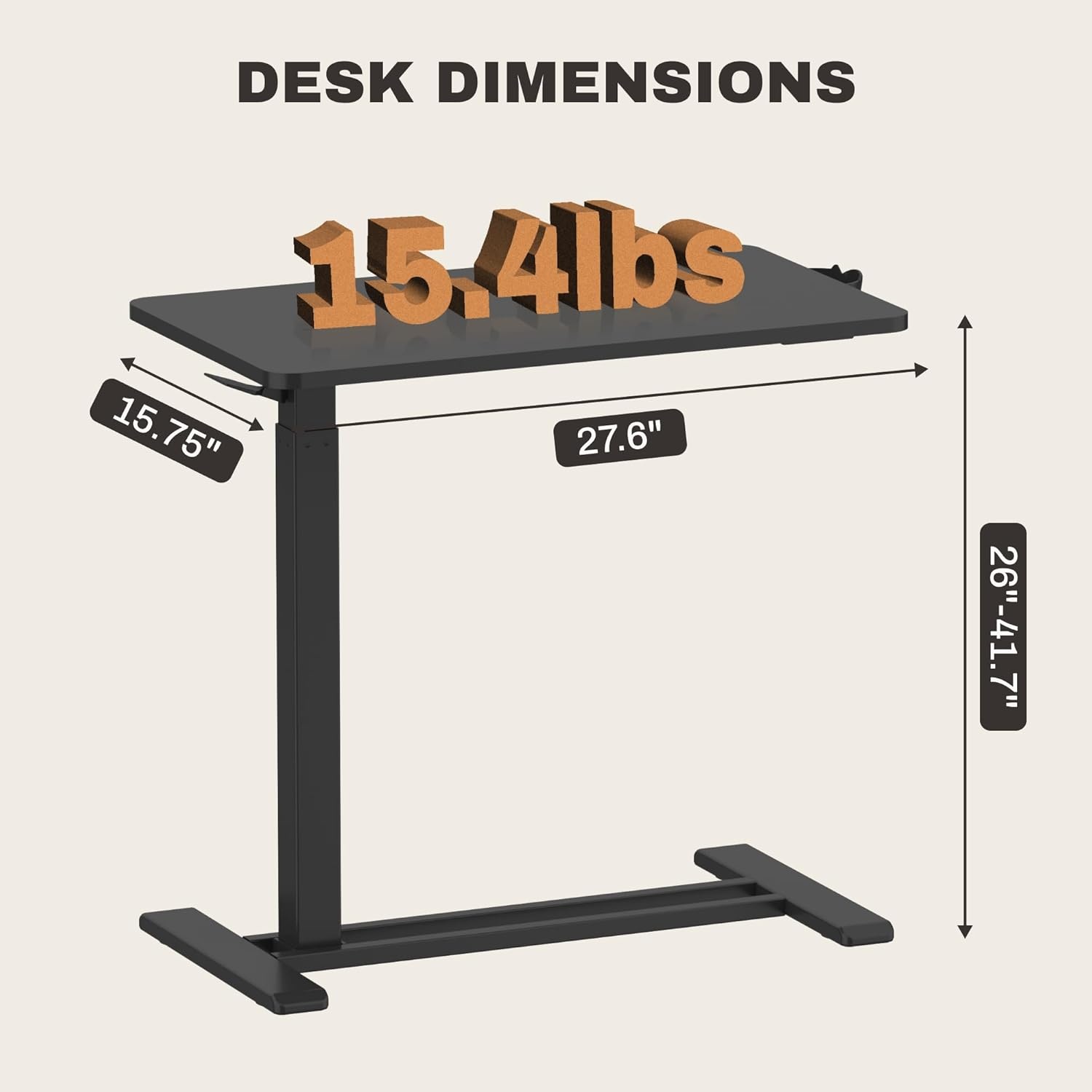 image:imageFLEXISPOT Mobile Standing Desk with Wheels Pneumatic Laptop Desk Rolling Computer Cart Movable Height Adjustable Small Sit Stand Desk Computer Workstations Home Use315 W x 177 D MahoganyBlack