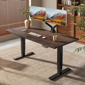 image:imageFLEXISPOT E6 MAX Bamboo 55x28 Inch Dual Motor 3Stage Heavy Duty Standing Desk 330lbs Weight Capacity Height Adjustable Desk wCable Management amp Wheels Solid Bamboo Desktop  White FrameBlack Frame Walnut Bamboo Top
