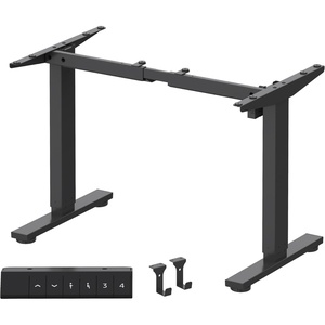 image:imageFLEXISPOT EN1 Height Adjustable Standing Desk Frame with Memory Controller Electric Sit Stand Desk Base for Home and Office Black Frame OnlyBlack