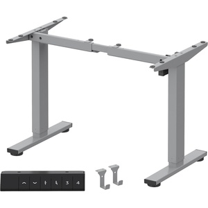 image:imageFLEXISPOT EN1 Height Adjustable Standing Desk Frame with Memory Controller Electric Sit Stand Desk Base for Home and Office Black Frame OnlyGrey