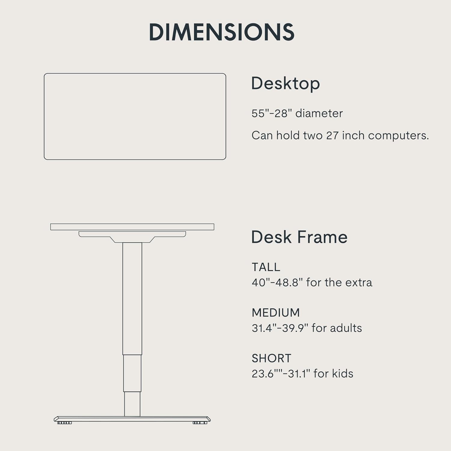 image:imageFLEXISPOT E6 3Stage Dual Motor Electric Standing Desk 55 x 28 Sit Stand Up Desk Holds 220 lbs Adjustable Height wMemory Presets OnePiece Special Walnut Desktop amp Black Frame Ships in 2 BoxesBlack Frame White Top