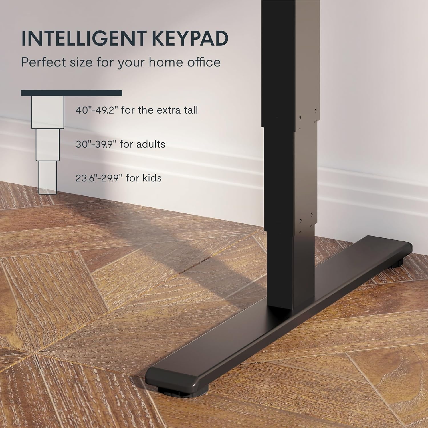 image:imageFLEXISPOT E6 3Stage Dual Motor Electric Standing Desk 55 x 28 Sit Stand Up Desk Holds 220 lbs Adjustable Height wMemory Presets OnePiece Special Walnut Desktop amp Black Frame Ships in 2 BoxesBlack Frame White Top