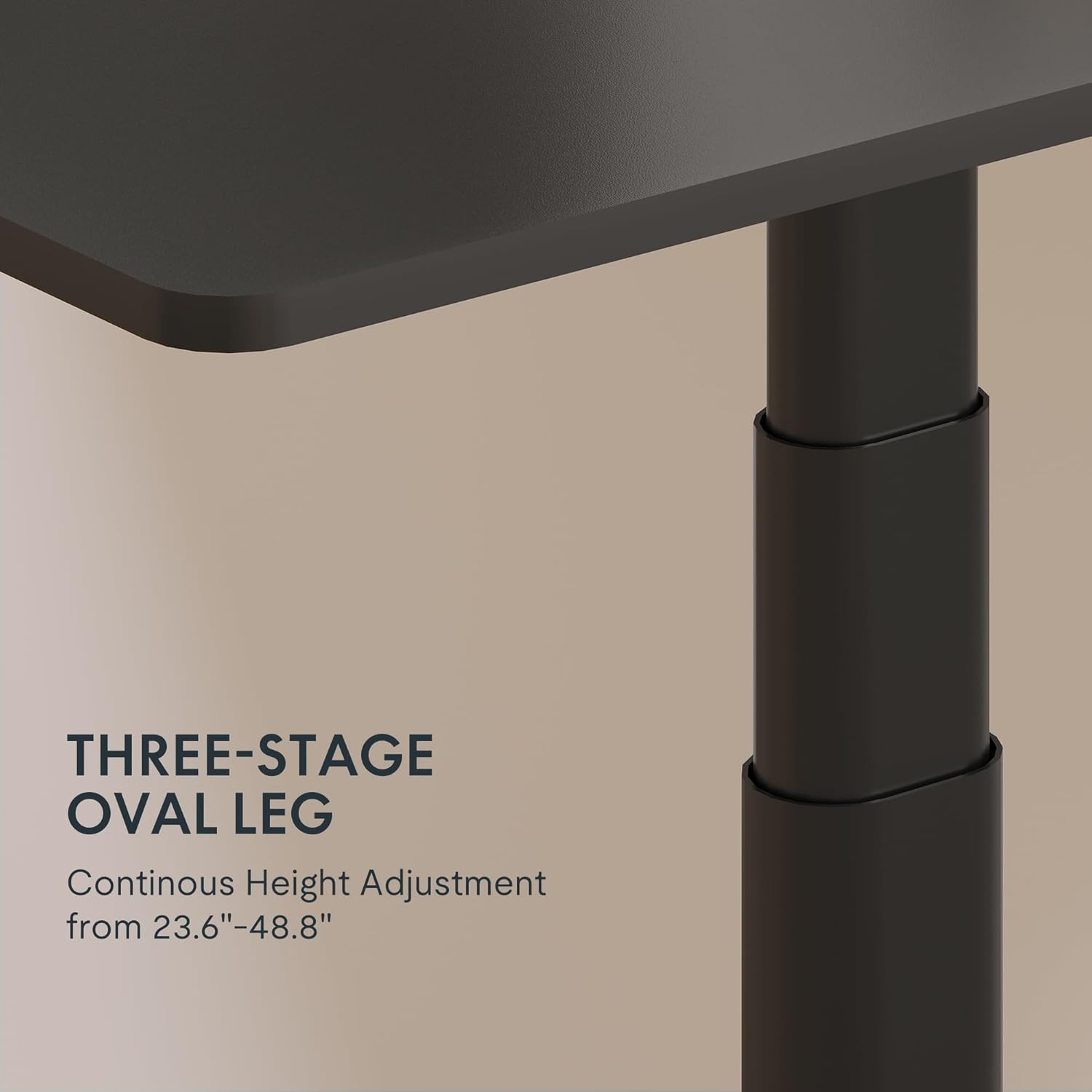 image:imageFLEXISPOT E6 Dual Motor Standing Desk Frame 3 Stages Electric Height Adjustable Stand Up Desk Frame Only WhiteBlack Frame