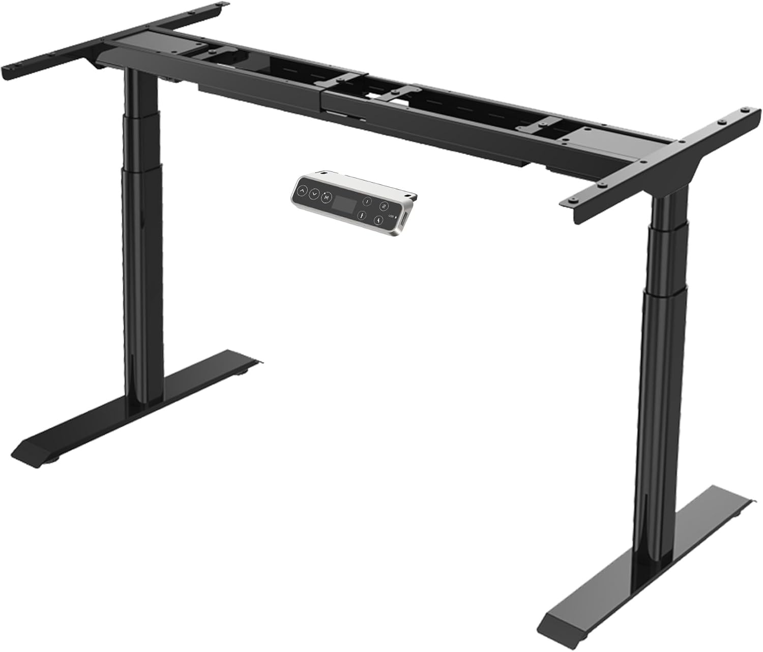 image:imageFLEXISPOT E6 Dual Motor Standing Desk Frame 3 Stages Electric Height Adjustable Stand Up Desk Frame Only WhiteBlack Frame