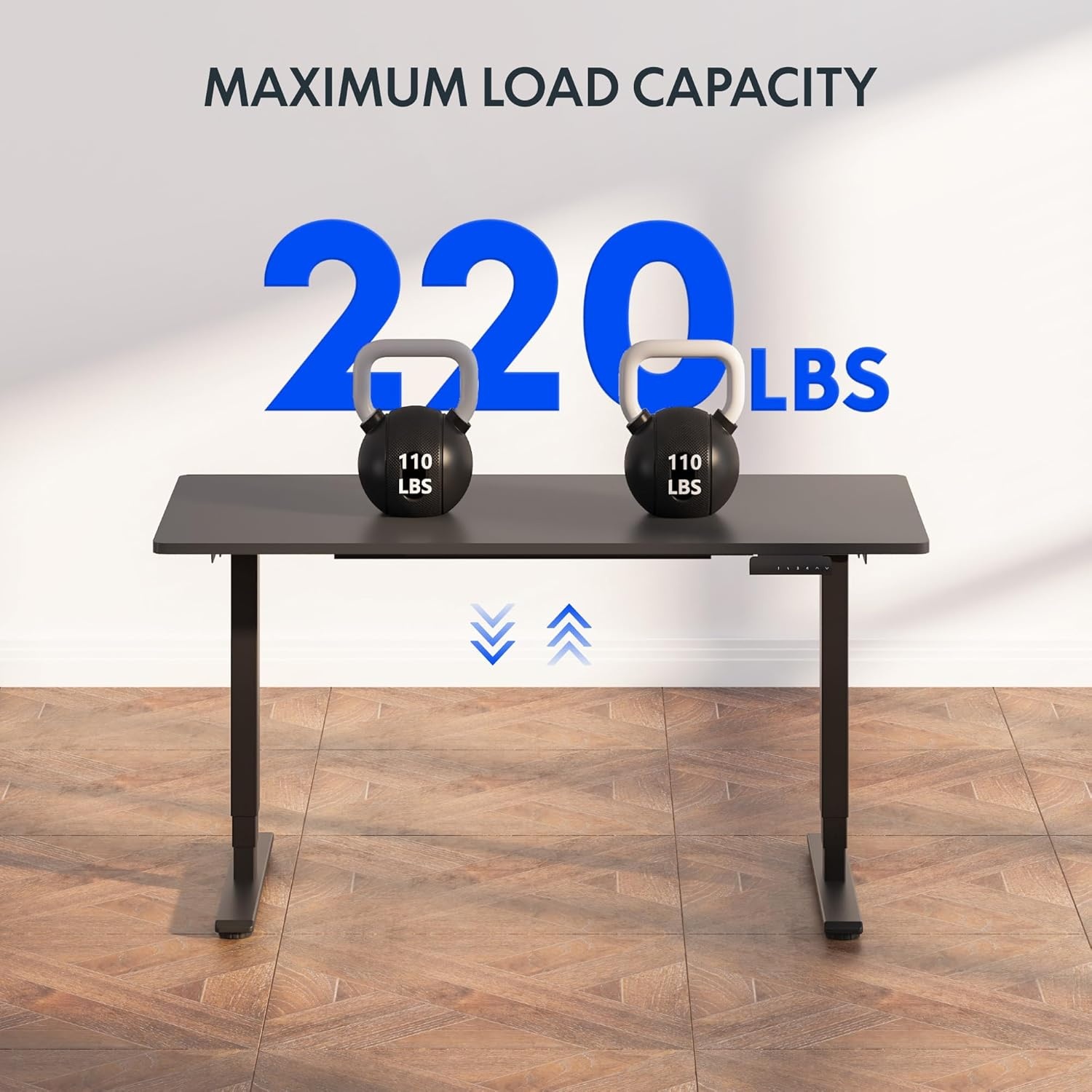 image:imageFLEXISPOT E6 Dual Motor Standing Desk Frame 3 Stages Electric Height Adjustable Stand Up Desk Frame Only WhiteBlack Frame
