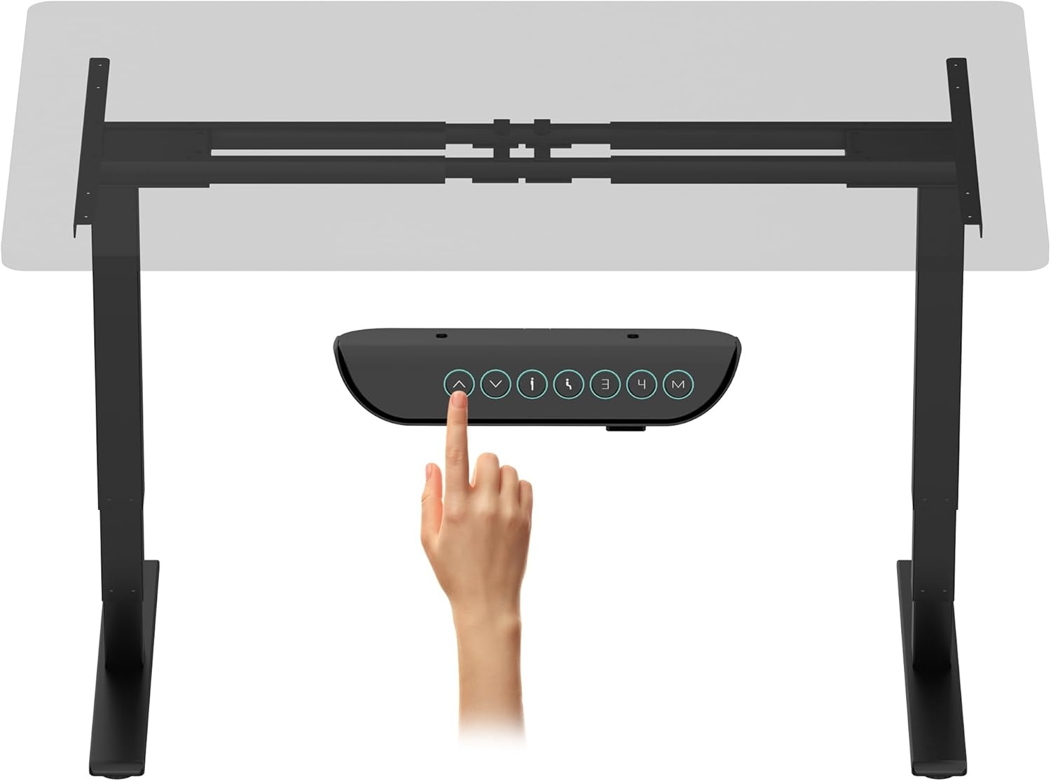 image:imageFLEXISPOT E6 Dual Motor Standing Desk Frame 3 Stages Electric Height Adjustable Stand Up Desk Frame Only WhiteBlack Frame