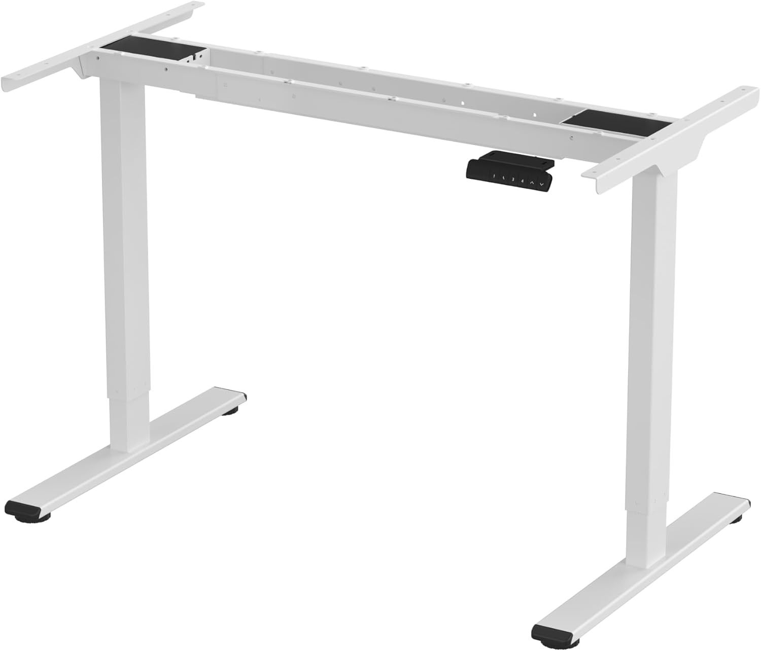 image:imageFLEXISPOT E6 Dual Motor Standing Desk Frame 3 Stages Electric Height Adjustable Stand Up Desk Frame Only WhiteWhite Frame