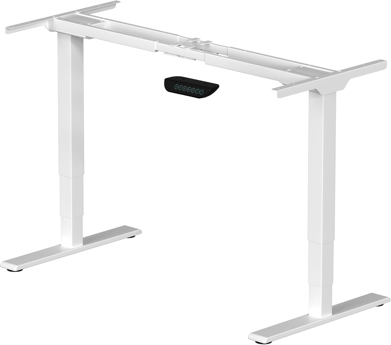 image:imageFLEXISPOT E6 Dual Motor Standing Desk Frame 3 Stages Electric Height Adjustable Stand Up Desk Frame Only WhiteWhite Frame