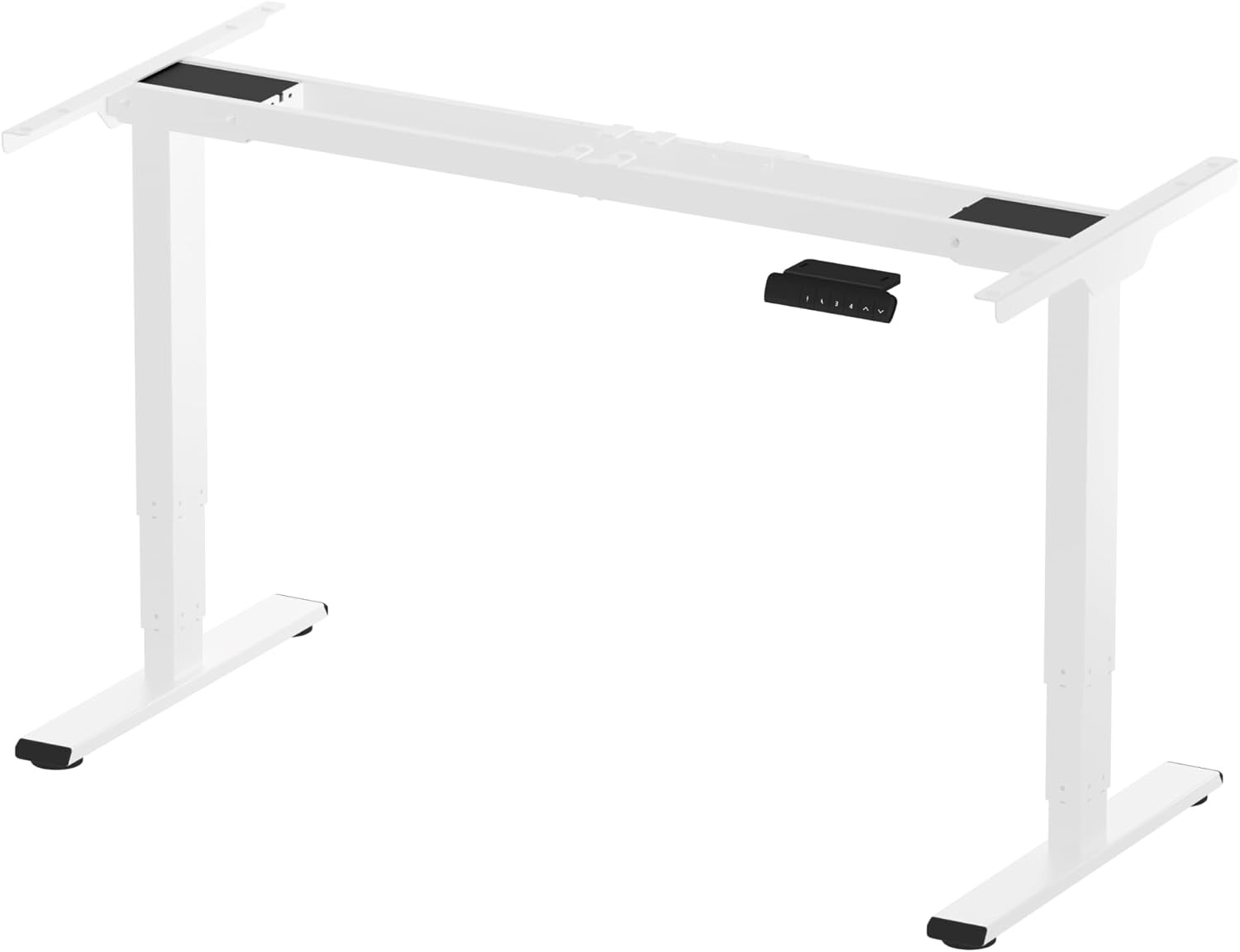 image:imageFLEXISPOT E6 Dual Motor Standing Desk Frame 3 Stages Electric Height Adjustable Stand Up Desk Frame Only WhiteWhite Frame