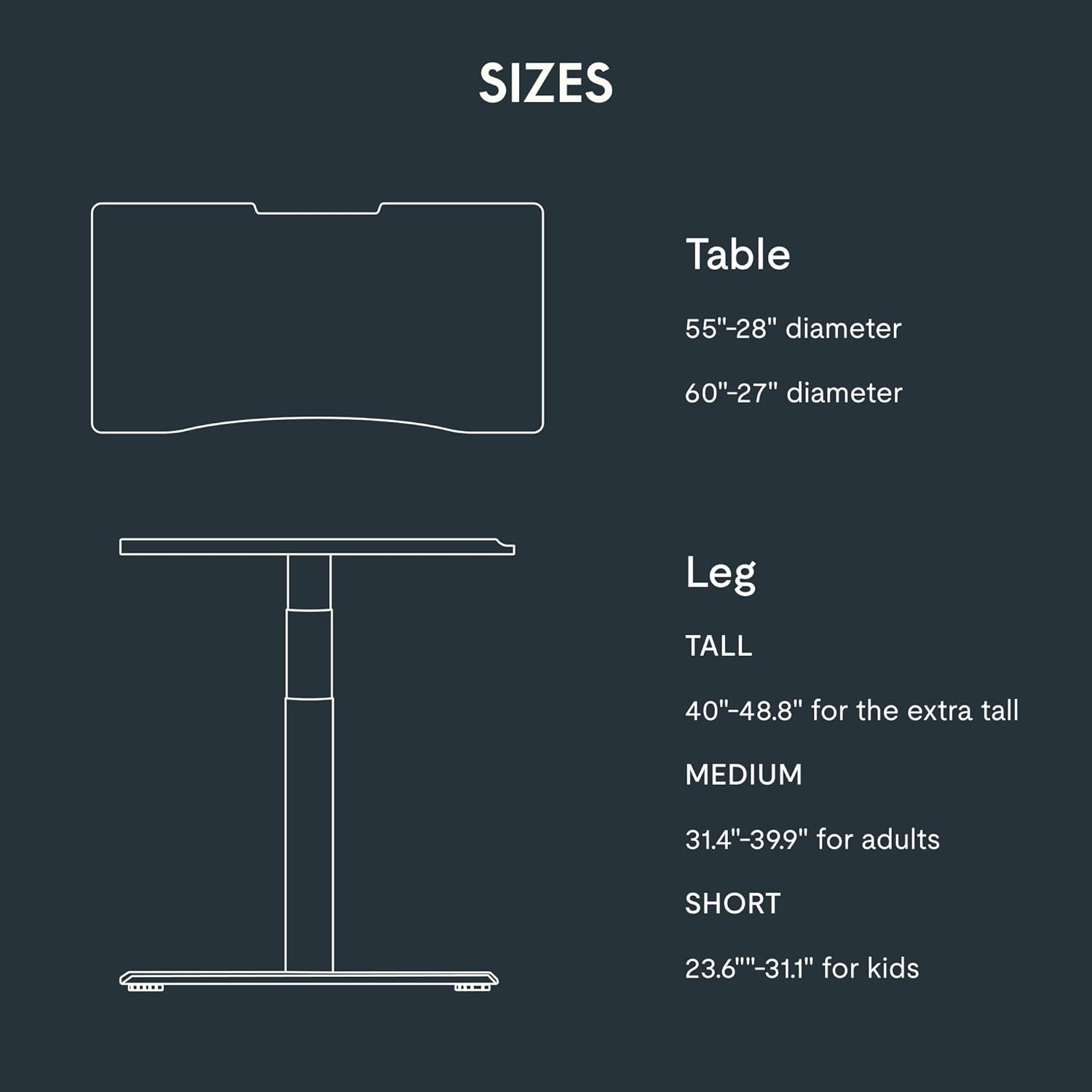 image:imageFLEXISPOT Z8 Luxe Oval Leg Gaming Standing Desk 55x28 in Electric Adjustable Height for MOBA Games Computer Desk for Home Office Gamer with Dual Motors USB Ports Whole Piece Black Frame Black TopWhite E8 Frame Black Top Moba