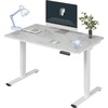 White Frame + Marble Grey Top