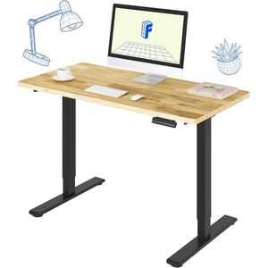 image:imageFLEXISPOT E3 Dual Motor Electric Standing Desk 48 x 24 Sit Stand Up Desk Holds 220 lbs Adjustable Height wMemory Presets OnePiece Black Desktop amp Black Frame Ships in 2 BoxesBlack Frame Solid Wood Top
