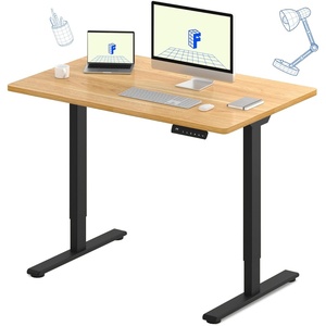 image:imageFLEXISPOT E3 Dual Motor Electric Standing Desk 48 x 24 Sit Stand Up Desk Holds 220 lbs Adjustable Height wMemory Presets OnePiece Black Desktop amp Black Frame Ships in 2 BoxesBlack Frame  Maple Top