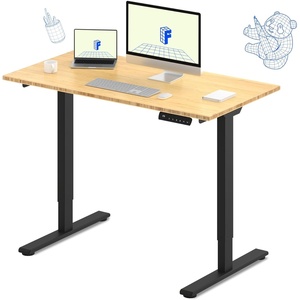 image:imageFLEXISPOT E3 Dual Motor Electric Standing Desk 48 x 24 Sit Stand Up Desk Holds 220 lbs Adjustable Height wMemory Presets OnePiece Black Desktop amp Black Frame Ships in 2 BoxesBlack Frame  Top