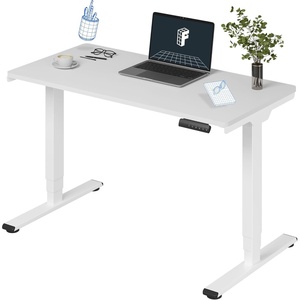 image:imageFLEXISPOT E6 3Stage Dual Motor Electric Standing Desk 55 x 28 Sit Stand Up Desk Holds 220 lbs Adjustable Height wMemory Presets OnePiece Special Walnut Desktop amp Black Frame Ships in 2 BoxesWhite Frame  White Top