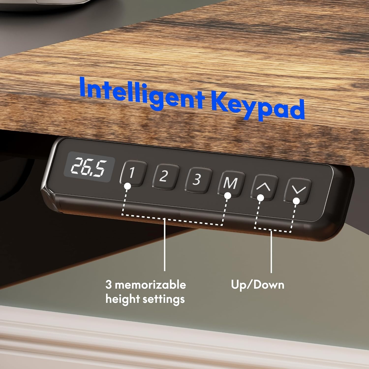 image:imageFLEXISPOT 63x32 in 4Leg Standing Desk with Storage Electric Adjustable Height with 3 Drawers amp Shelving Home Office Workstation Black Special Walnut TopBlack Frame Black Special Walnut Top With Drawers