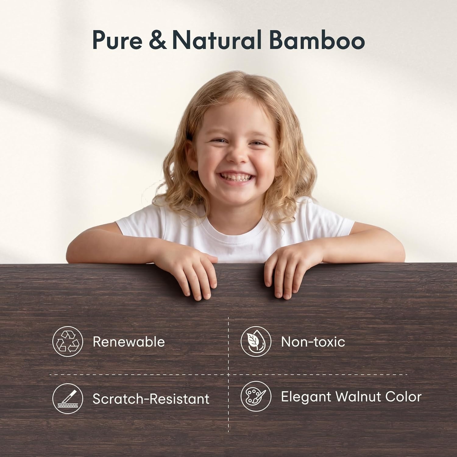 image:imageFLEXISPOT E6 MAX Bamboo Dual Motor 48x24 Inch 3Stage Heavy Duty Standing Desk 330lbs Weight Capacity Height Adjustable Desk wCable Management amp Wheels Solid Bamboo Desktop Black FrameWhite Frame Walnut Bamboo Top