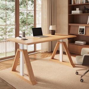 image:imageFLEXISPOT 55 x 48 Inch L Shaped Executive Standing Desk Electric Height Adjustable Desk with Drawers Large Corner Desk for Home Office and Workstation CherryNatural