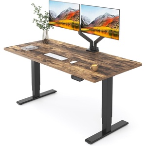 image:imageFLEXISPOT E6 MAX Woodix Acacia Solid Wood 60x30 Dual Motor Heavy Duty Standing Desk 330lbs Capacity 3Stage Height Adjustable Desk wCable Management amp WheelsNatural Acacia Wood  White FrameBlack Frame Special Walnut Top