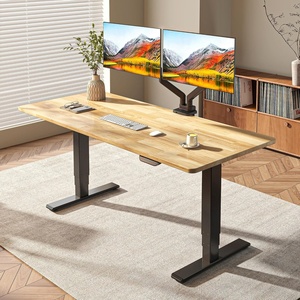 image:imageFLEXISPOT E6 MAX Woodix Acacia Solid Wood 60x30 Dual Motor Heavy Duty Standing Desk 330lbs Capacity 3Stage Height Adjustable Desk wCable Management amp WheelsNatural Acacia Wood  White FrameBlack Frame Natural Timber Top