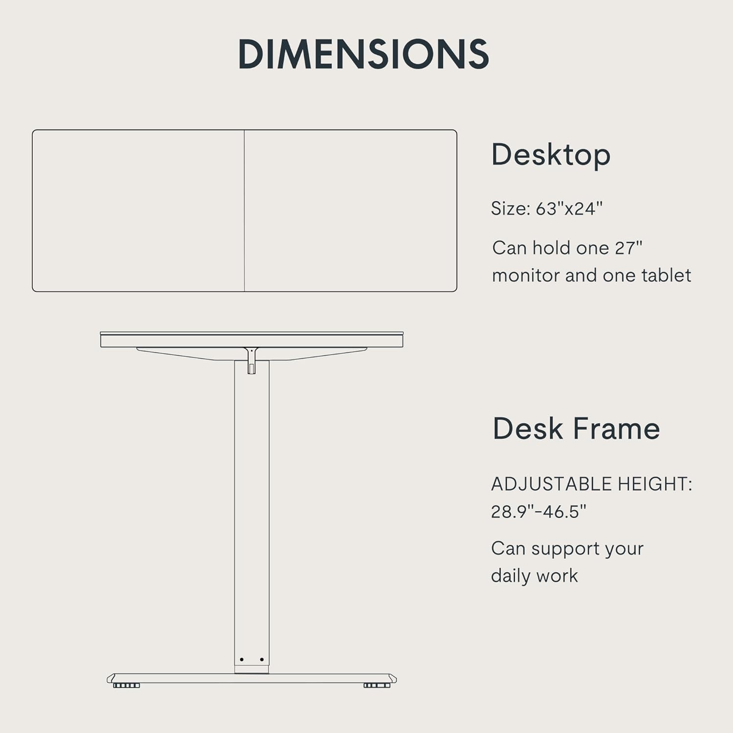 image:imageFLEXISPOT 71x32 Inch Electric Large Standing Desk for Home amp Office Spacious Splice Board Desk with Cable Management amp Organizer Cup Holder amp Hook BlackBlack