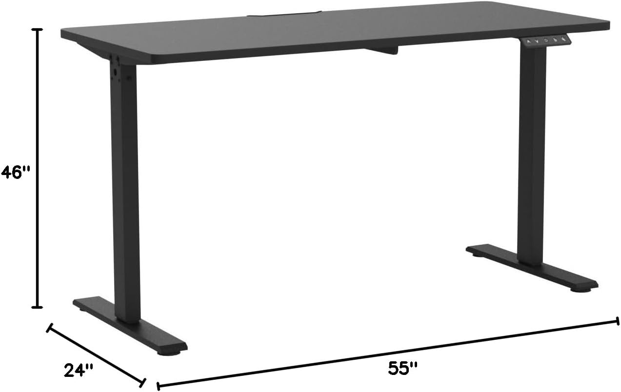 image:imageFLEXISPOT 71x32 Inch Electric Large Standing Desk for Home amp Office Spacious Splice Board Desk with Cable Management amp Organizer Cup Holder amp Hook BlackBlack