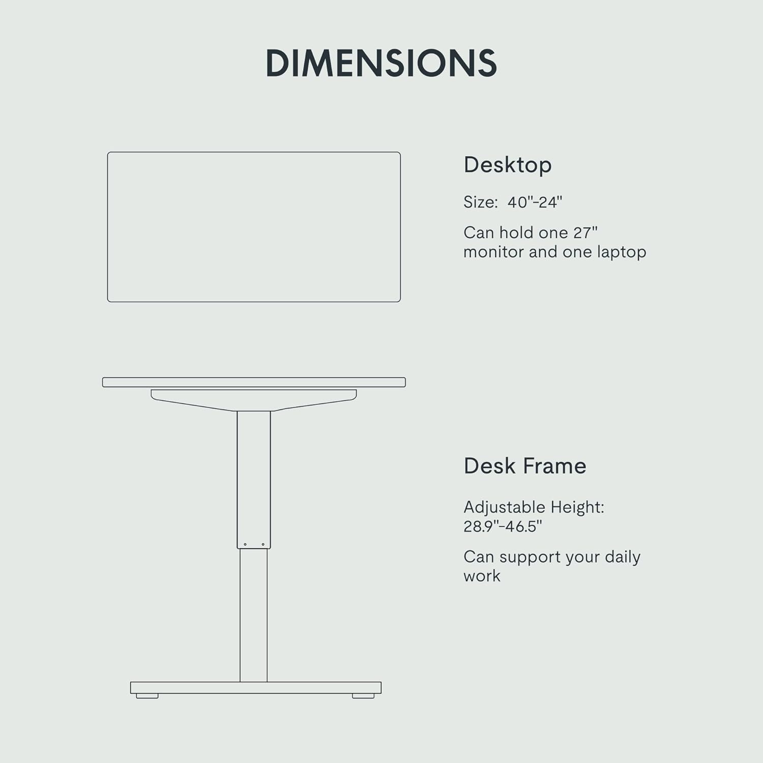 image:imageFLEXISPOT EN2 WholePiece Standing Desk with Clamp Power Strip 55 x 28 Electric Stand Up Height Adjustable Desk with Cable Management White Frame 55 White Top2 PackagesWhite Top White Frame