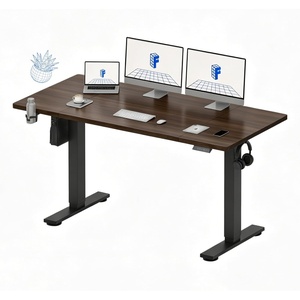 image:imageFLEXISPOT 71x32 Inch Electric Large Standing Desk for Home amp Office Spacious Splice Board Desk with Cable Management amp Organizer Cup Holder amp Hook BlackBlack Walnut