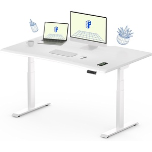 image:imageFLEXISPOT E6 Pro Dual Motor Electric Standing Desk Organic Modern Oval Leg Design 3Stage Height Adjustable Sit Stand Desk with Heavy Duty 330lbs 48 x 30 Maple Desktop White FrameWhite Frame  White Skinfriendly Top
