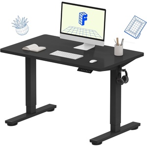image:imageFLEXISPOT EN1 OnePiece Standing Desk Electric Adjustable with 4 Memory Presets 176 LBS Capacity Stable amp Quiet Seamless Desktop for Home Office amp Dual Monitors 48x24 BlackBlack