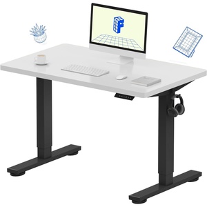 image:imageFLEXISPOT EN1 OnePiece Standing Desk Electric Adjustable with 4 Memory Presets 176 LBS Capacity Stable amp Quiet Seamless Desktop for Home Office amp Dual Monitors 48x24 BlackWhite