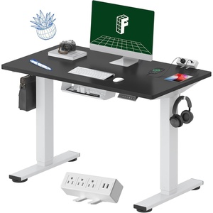 image:imageFLEXISPOT EN2 WholePiece Standing Desk with Clamp Power Strip 55 x 28 Electric Stand Up Height Adjustable Desk with Cable Management White Frame  55 White Top2 PackagesBlack Top  White Frame